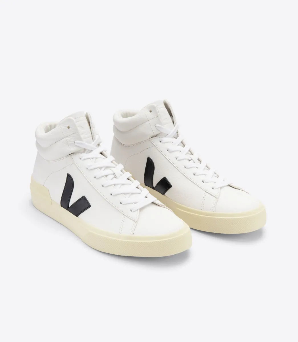 Women VEJA MINOTAUR LEATHER WHITE BLACK BUTTER