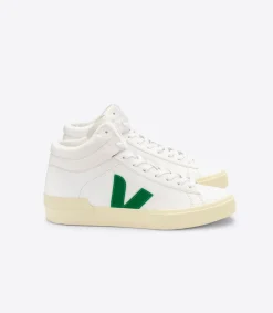 VEJA MINOTAUR LEATHER WHITE EMERAUDE BUTTER