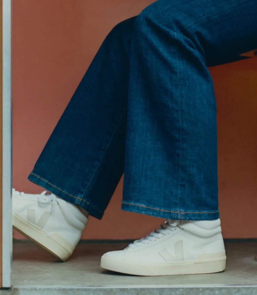 Women VEJA MINOTAUR LEATHER WHITE PIERRE BUTTER
