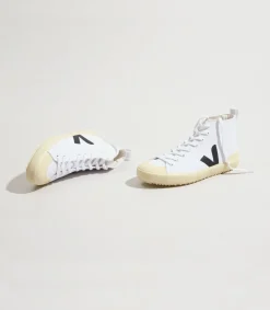 VEJA NOVA HT CANVAS WHITE BLACK BUTTER SOLE