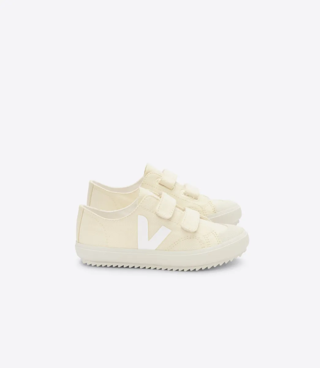 Kids VEJA OLLIE CANVAS BUTTER WHITE