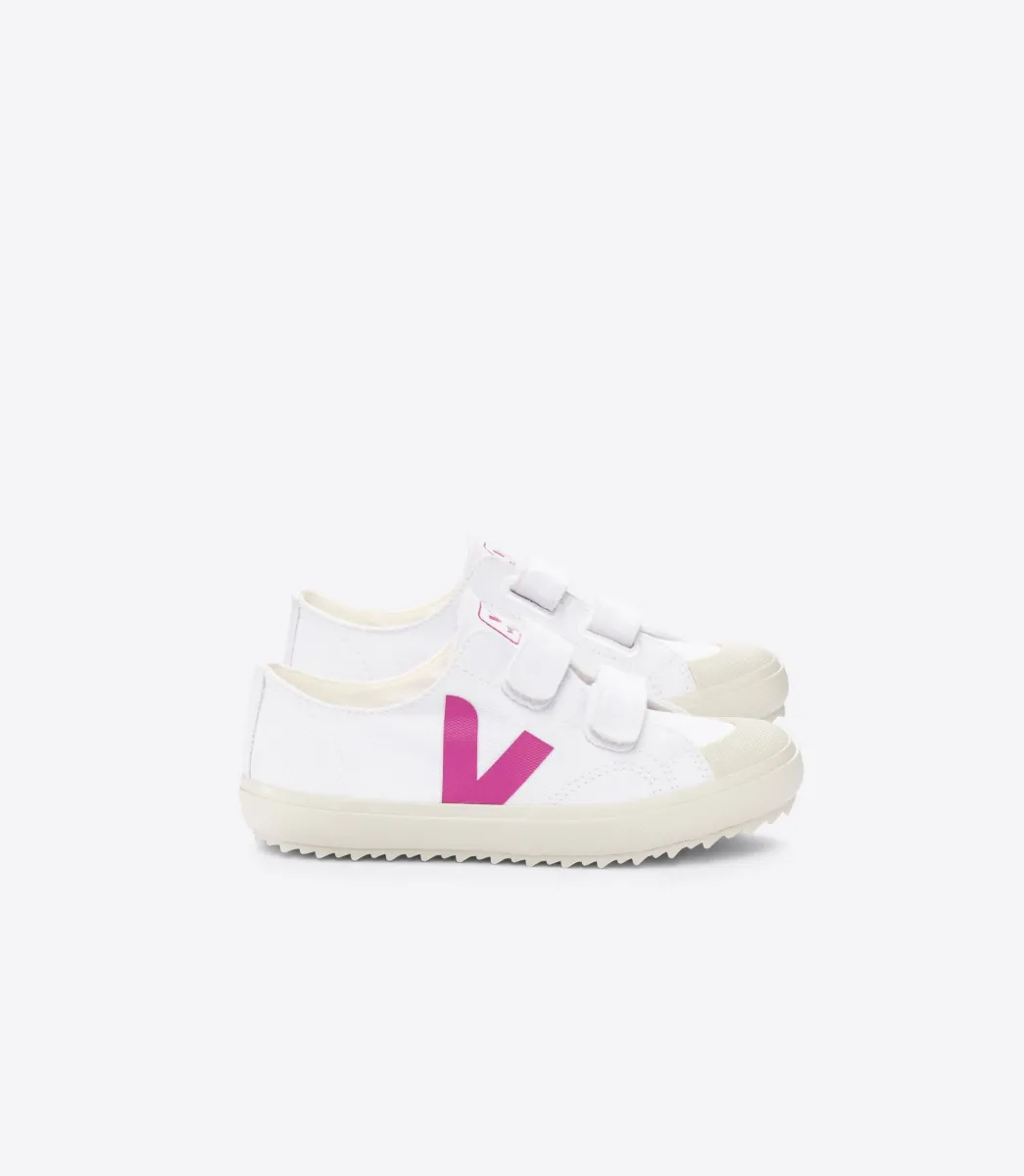 Kids VEJA OLLIE CANVAS WHITE LOTUS