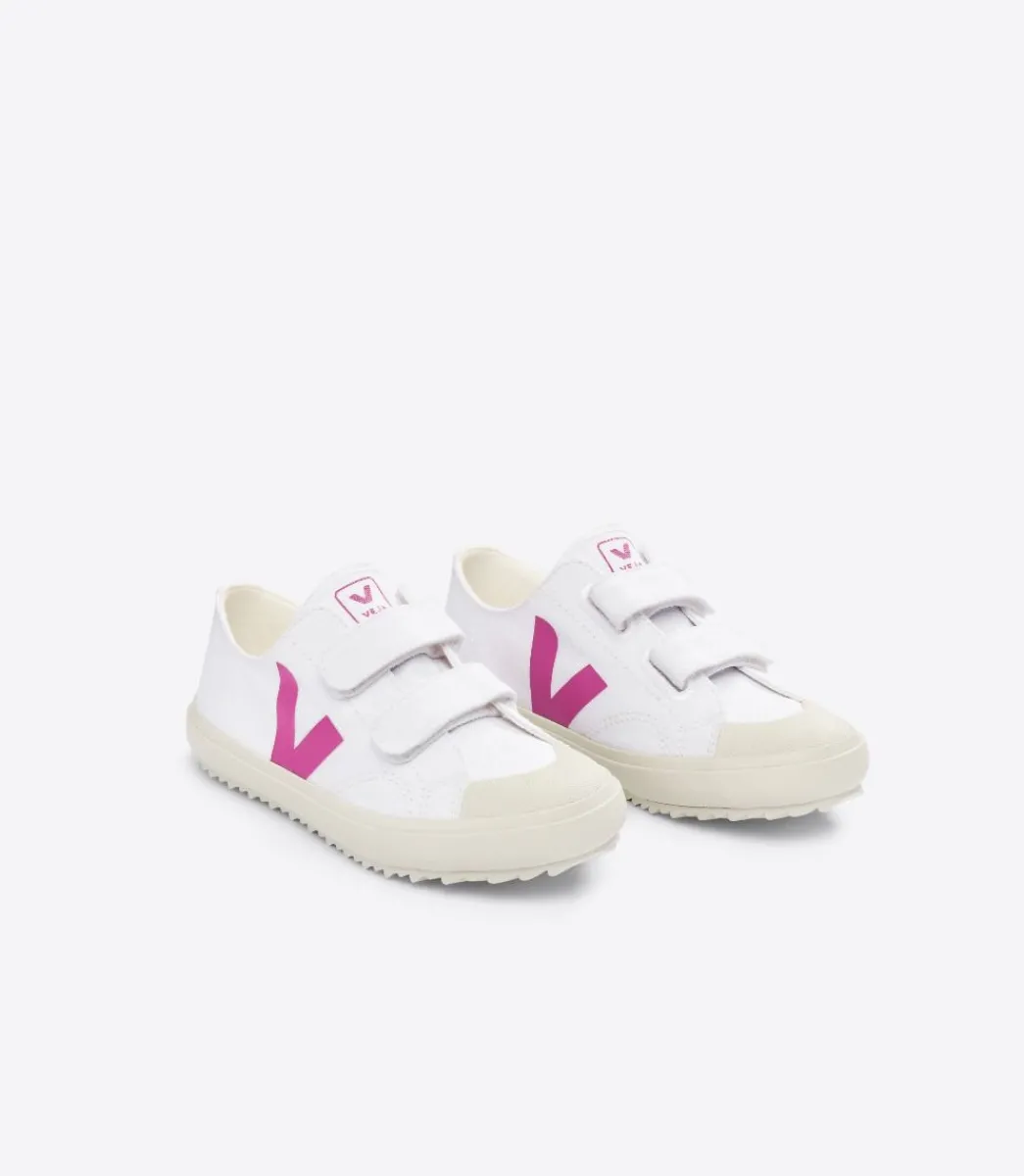 Kids VEJA OLLIE CANVAS WHITE LOTUS