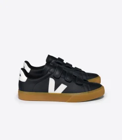 Women VEJA RECIFE LEATHER BLACK WHITE