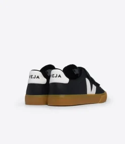 Women VEJA RECIFE LEATHER BLACK WHITE