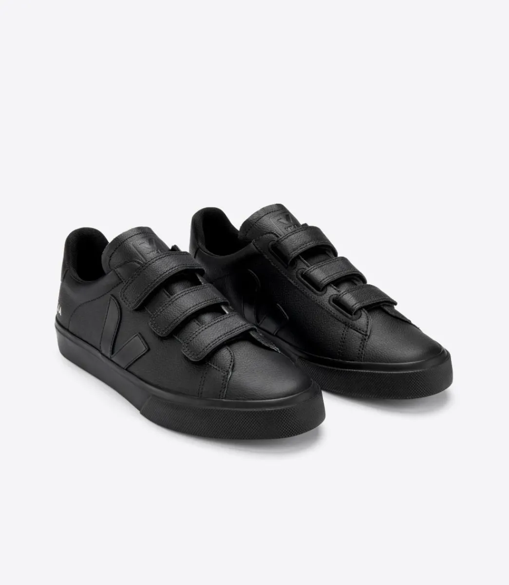 Women VEJA RECIFE LEATHER FULL BLACK