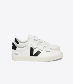 Women VEJA RECIFE LEATHER WHITE BLACK