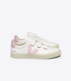 Women VEJA RECIFE LEATHER WHITE PETALE