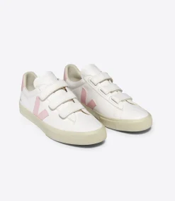 Women VEJA RECIFE LEATHER WHITE PETALE