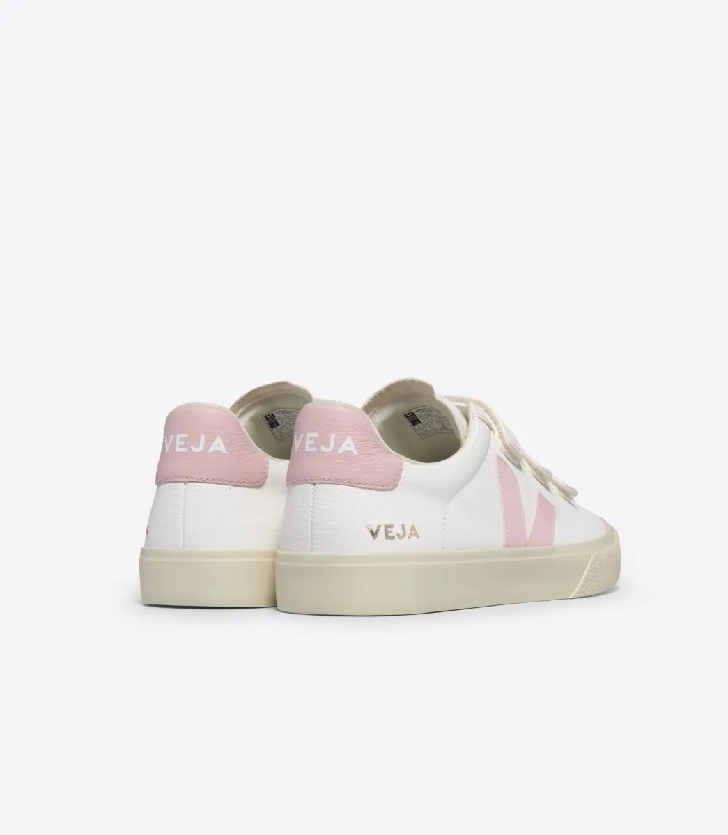 Women VEJA RECIFE LEATHER WHITE PETALE
