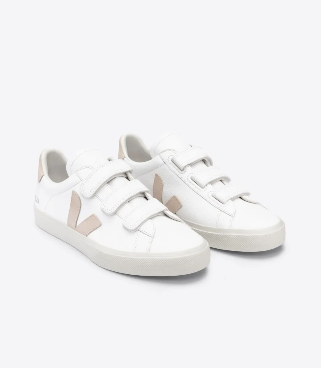 VEJA RECIFE LEATHER WHITE SABLE