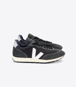 Women VEJA RIO BRANCO ALVEOMESH BLACK WHITE OXFORD GREY