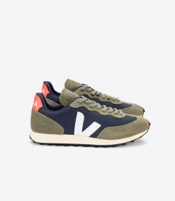 Women VEJA RIO BRANCO ALVEOMESH NAUTICO WHITE ORANGE FLUO