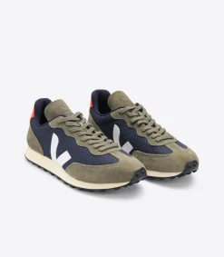 Women VEJA RIO BRANCO ALVEOMESH NAUTICO WHITE ORANGE FLUO