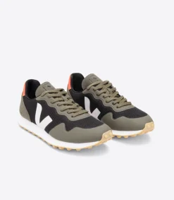 VEJA SDU RT ALVEOMESH BLACK WHITE KAKI