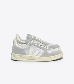 Women VEJA V-10 ALVEOMESH LIGHT GREY PIERRE