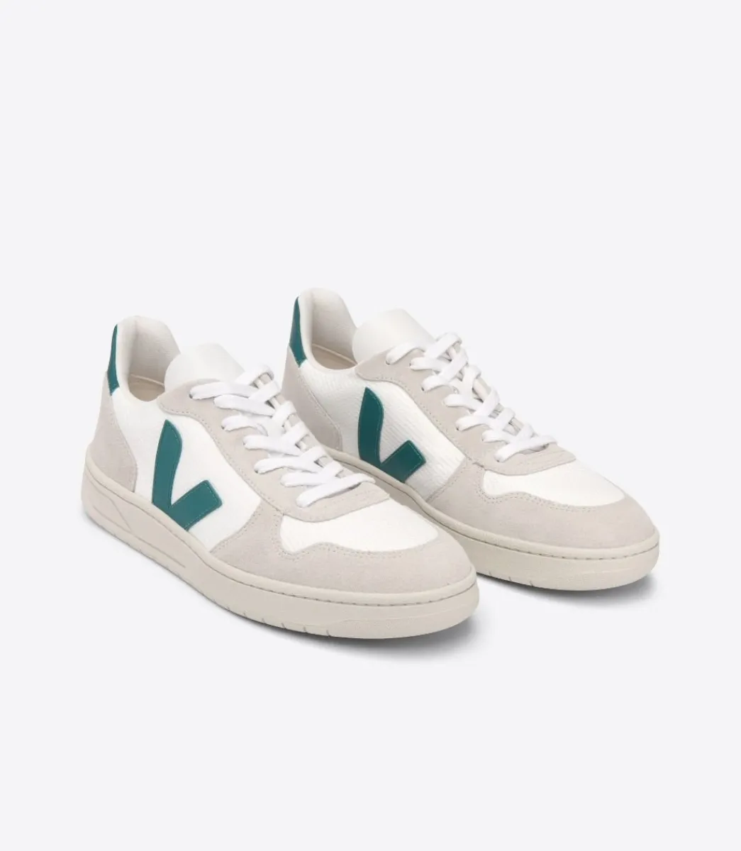 VEJA V-10 B-MESH WHITE BRITTANY