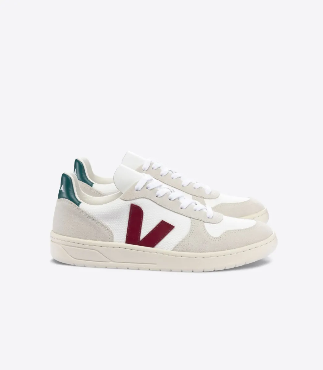 Women VEJA V-10 B-MESH WHITE MARSALA BRITTANY