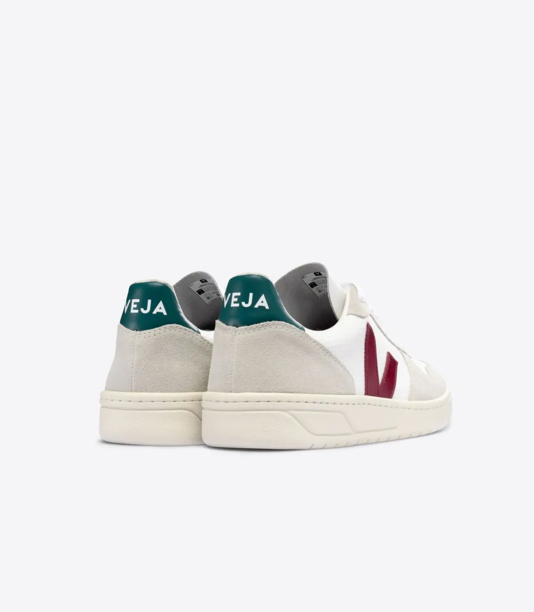 Women VEJA V-10 B-MESH WHITE MARSALA BRITTANY