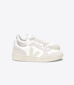 Women VEJA V-10 B-MESH WHITE NATURAL PIERRE
