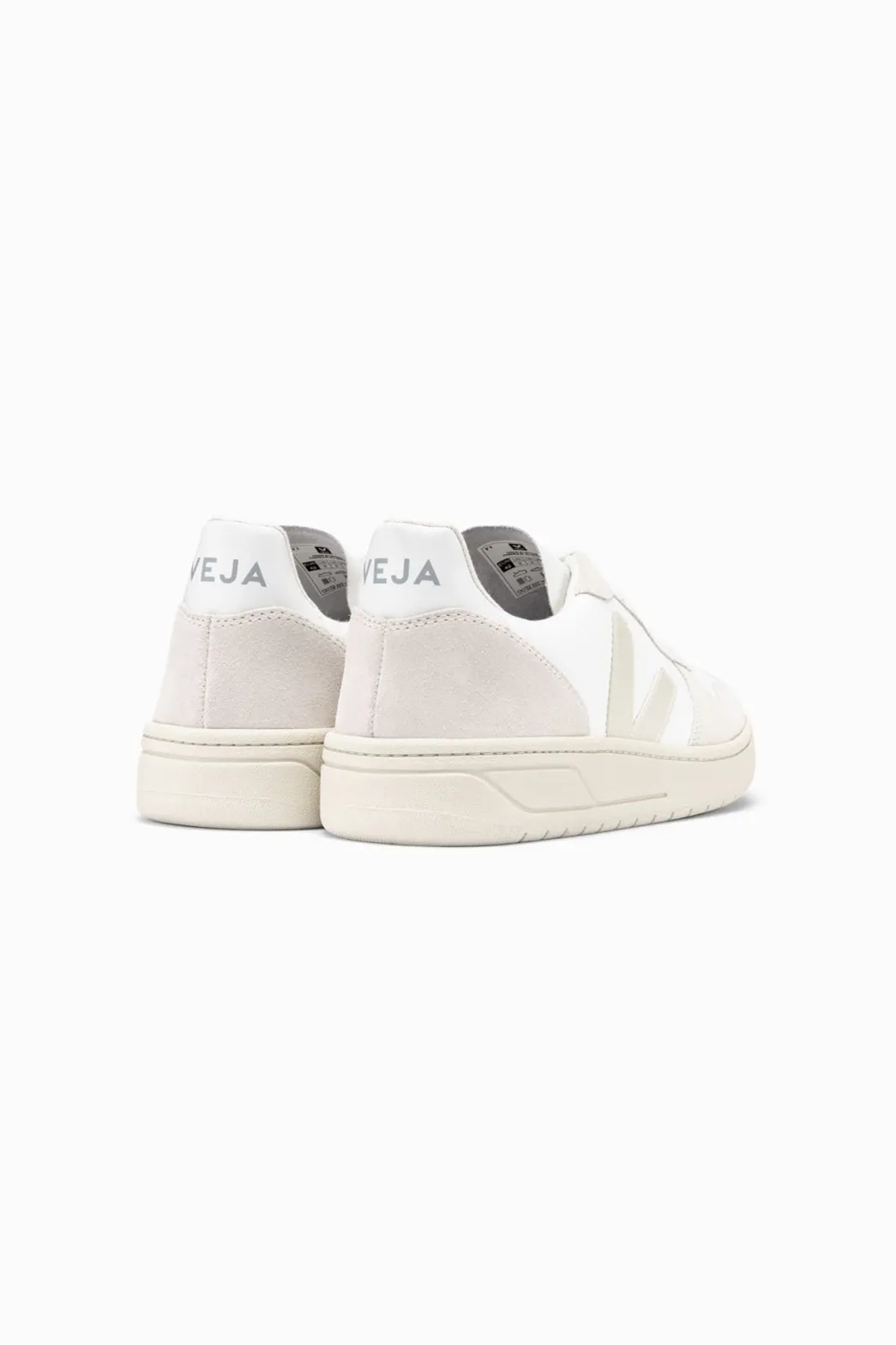 Women VEJA V-10 B-MESH WHITE NATURAL PIERRE