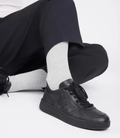 Women VEJA V-10 CWL BLACK BLACK SOLE