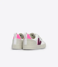 Kids VEJA V-10 CWL WHITE MAGENTA SARI
