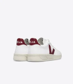 Women VEJA V-10 CWL WHITE MARSALA