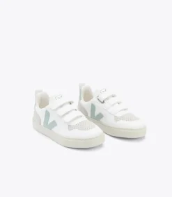 Kids VEJA V-10 CWL WHITE MATCHA
