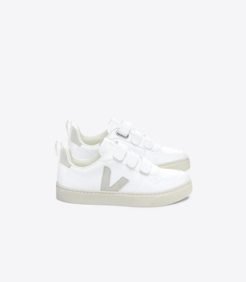 Kids VEJA V-10 CWL WHITE NATURAL