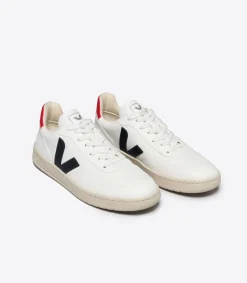 Women VEJA V-10 CWL WHITE NAUTICO PEKIN