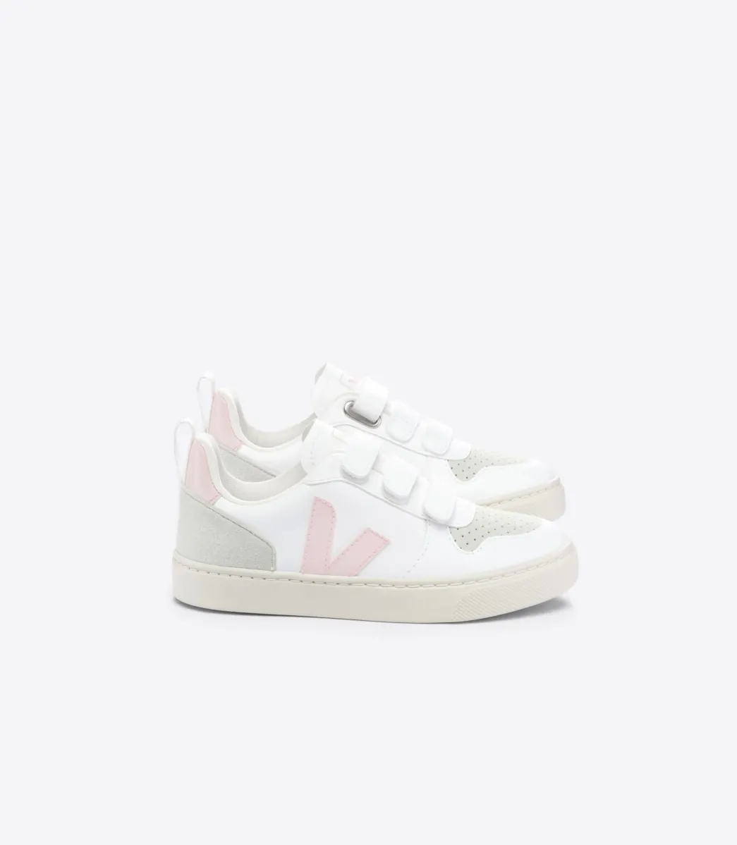 Kids VEJA V-10 CWL WHITE PETALE
