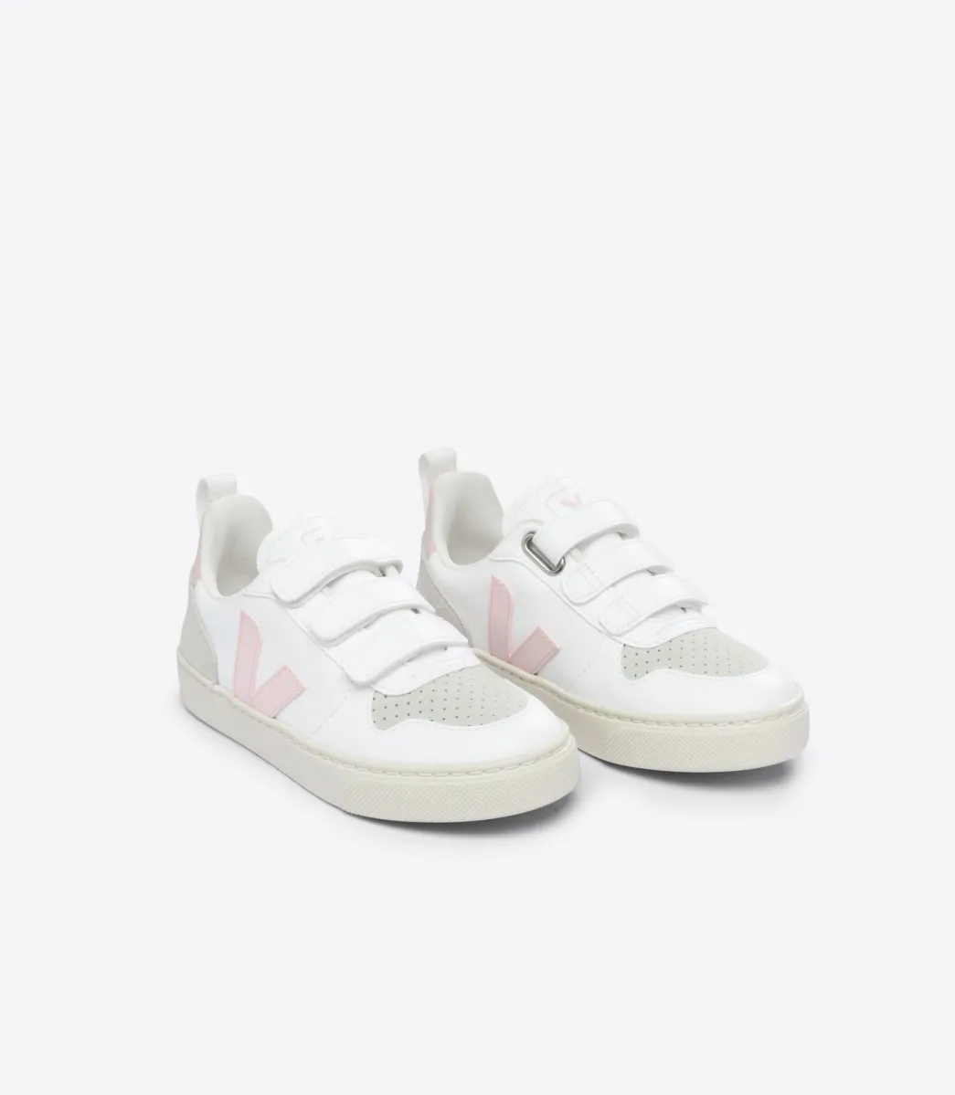 Kids VEJA V-10 CWL WHITE PETALE