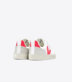 Kids VEJA V-10 CWL WHITE ROSE FLUO