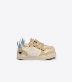 Kids VEJA V-10 FLEECE X BIGSTUFFED PURE WHITE