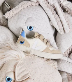 Kids VEJA V-10 FLEECE X BIGSTUFFED PURE WHITE