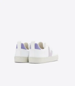 Kids VEJA V-10 LACES CWL WHITE PARME LAVANDE