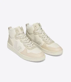 Women VEJA V-15 LEATHER CASHEW PIERRE MULTICO