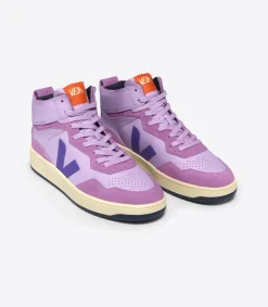 Women VEJA V-95 LEATHER ORCHID PURPLE