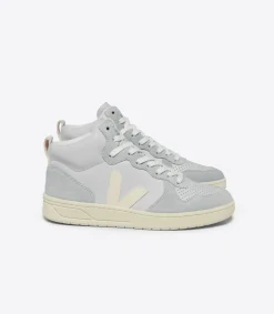 Women VEJA V-15 LEATHER PEARL CASHEW