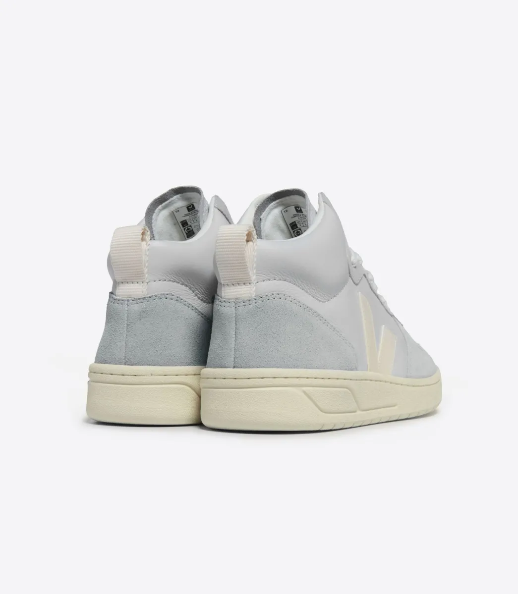 Women VEJA V-15 LEATHER PEARL CASHEW