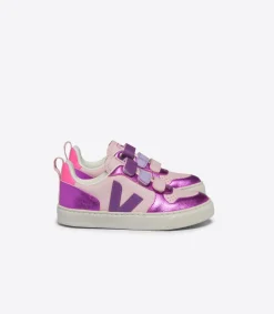 Kids VEJA V-10 LEATHER PETALE MULTICO COSMOS