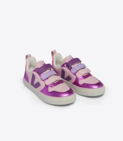 Kids VEJA V-10 LEATHER PETALE MULTICO COSMOS