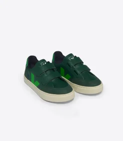 Kids VEJA V-12 LEATHER POKER ABSINTHE
