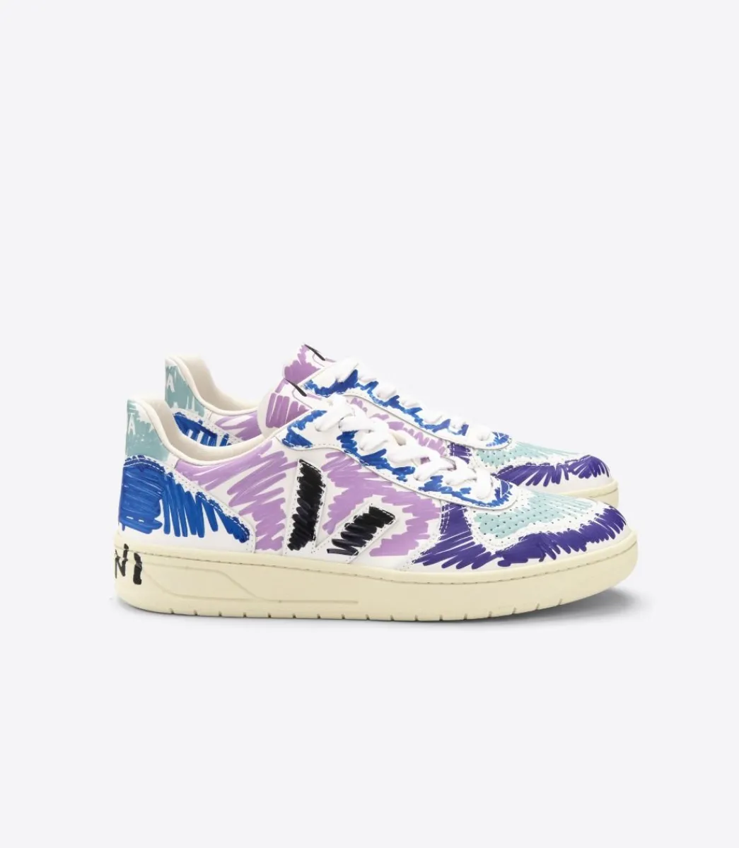 VEJA V-10 LEATHER X MARNI ORCHID BLACK