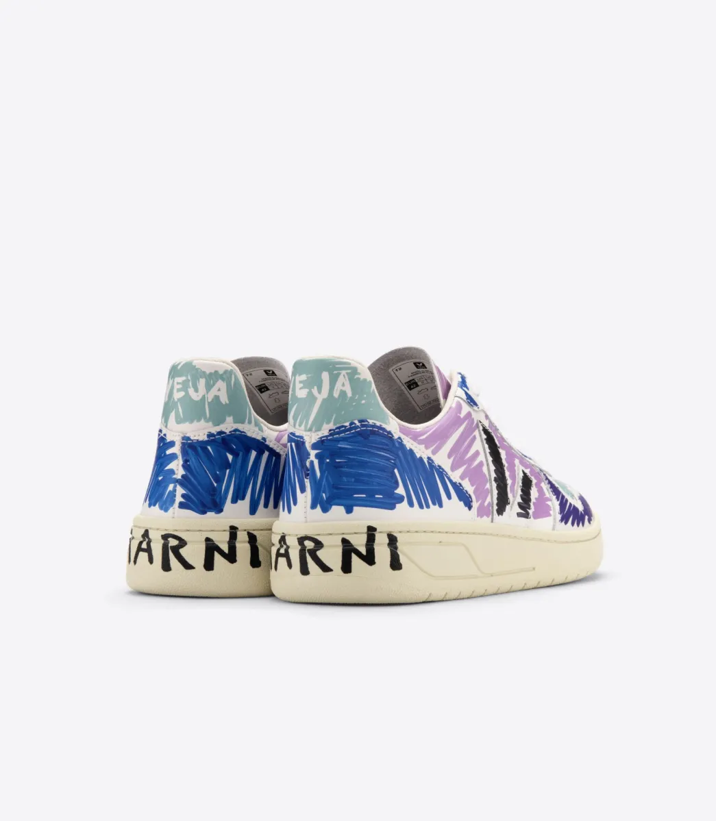 VEJA V-10 LEATHER X MARNI ORCHID BLACK