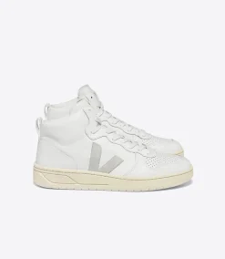 Women VEJA V-15 LEATHER WHITE