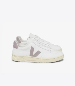 Women VEJA V-12 LEATHER WHITE BABE