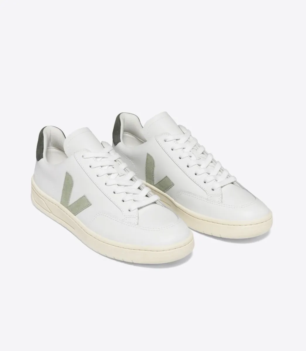 VEJA V-12 LEATHER WHITE CLAY MUD