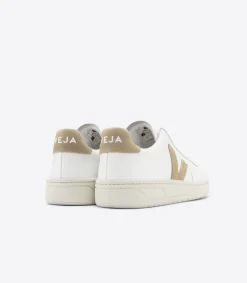 Women VEJA V-12 LEATHER WHITE DUNE